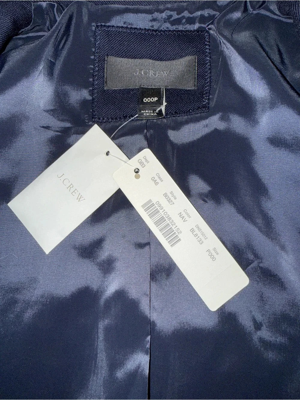 J. Crew Women’s Navy Single-Button Blazer